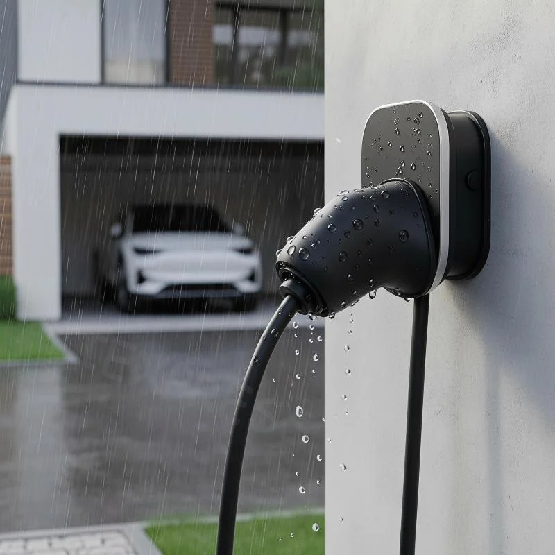Electric Vehicle Charger Plug Port Cover Type 2 Plug Protective Cover PVC Charger Plug Port Cover Electrical Equipment Supplies