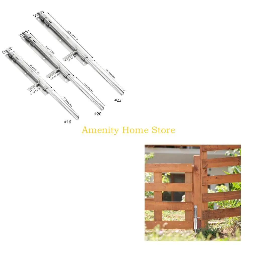 

F26C Commercial Metal Latches Bolt Reinforced Garage Door Locking Heavy Duty Rustproof Security Hardware for Garage Door