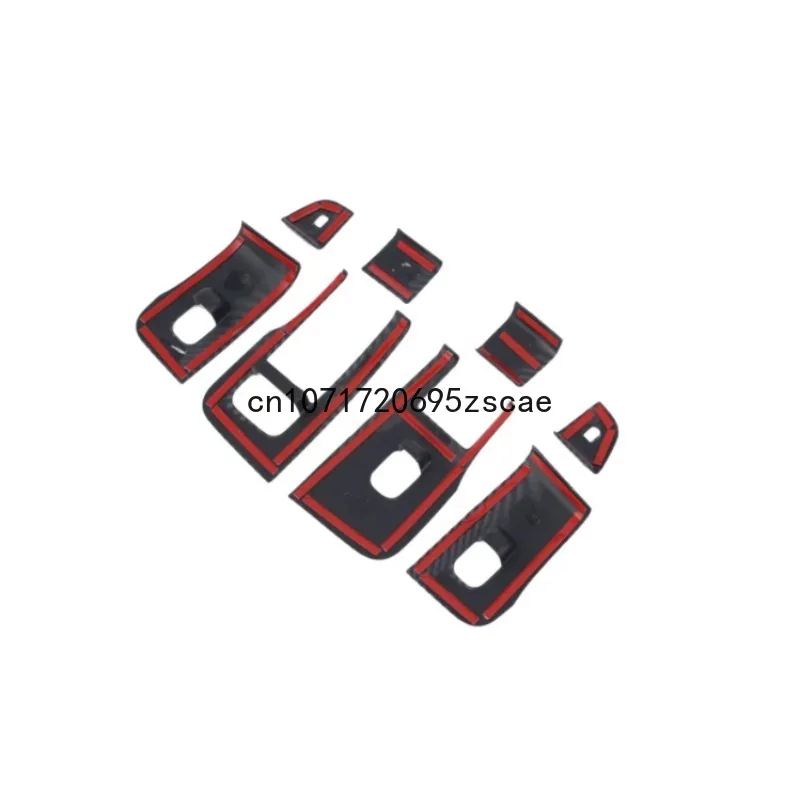 For Tesla Model 3/Model3 2024 Chrome Inner Door Armrest Window Switch Cover Decoration Control Panel Auto Accessories