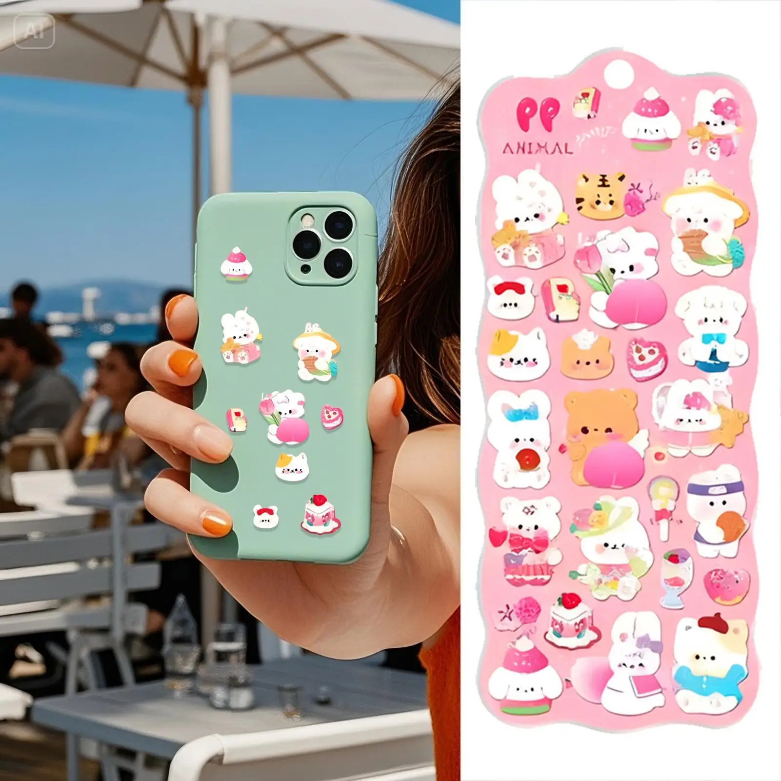 

3D Stickers For Scrapbooking Soft Animal Stationery Decal Scrapbook Stickers For Kids Adults Craft Party Prizes Classroom School