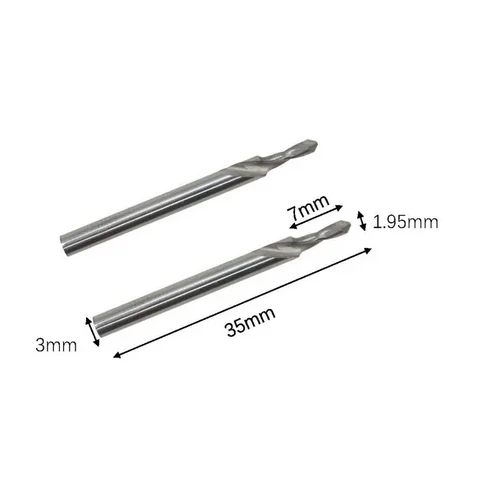 2pcs Dental Lab Pindex Tungsten Steel Drill Carbide Drill Burs - High Quality and Durable