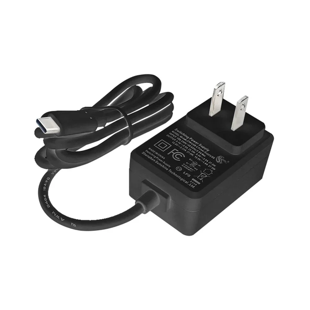Hot Sale 12V-2.25A PD27W Type C Power Adapter for Raspberry Pi 5 and CrowPi 9inch with free shipping