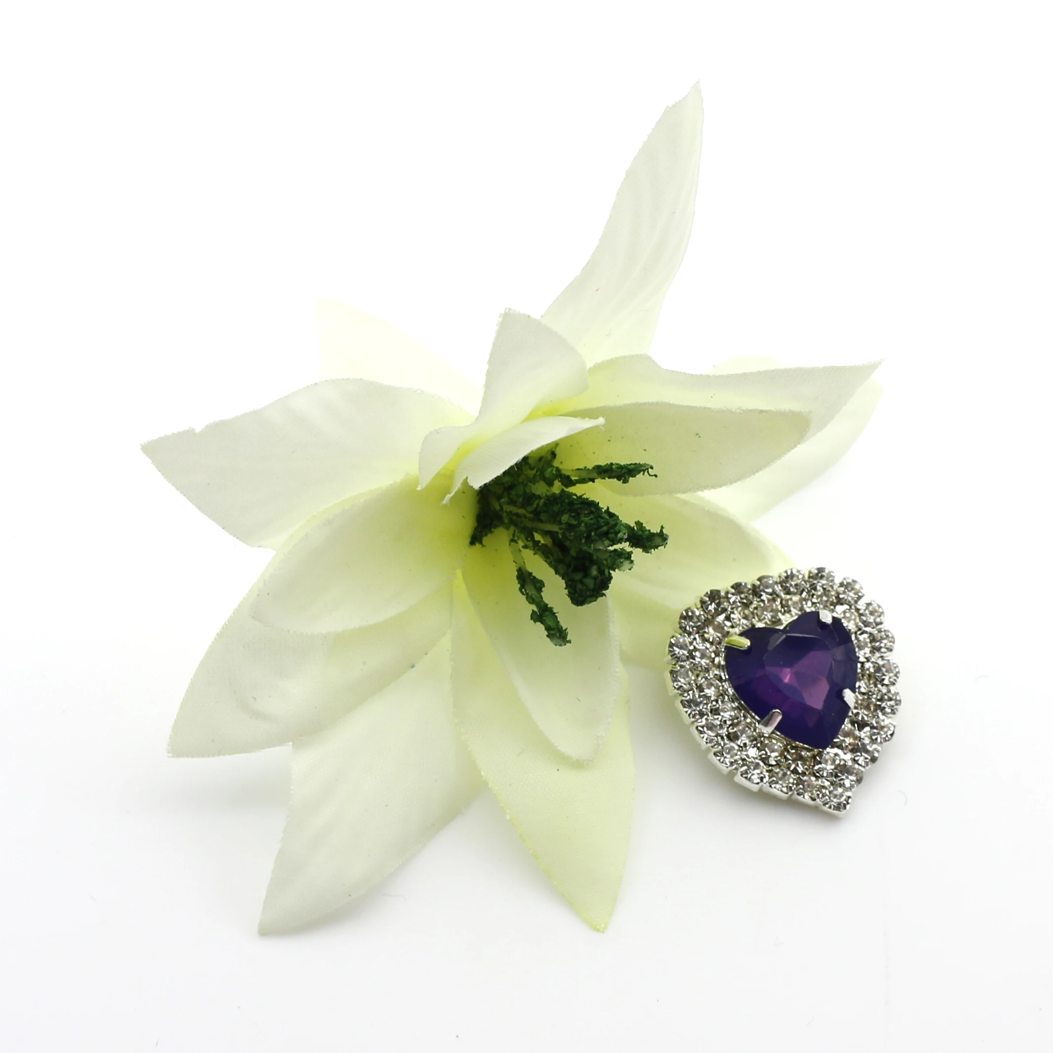 Sew On Rhinestone - Adornos de cristal plateados con forma