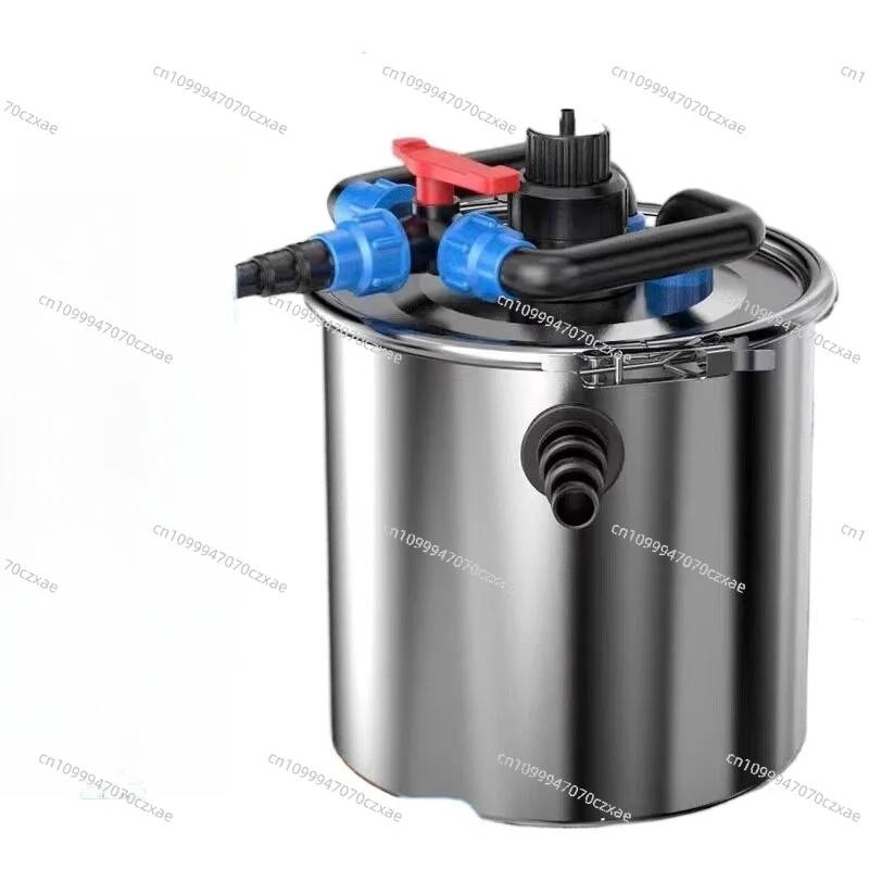Stainless Steel Fish Pond Filter, Water Circulation System, External Outdoor Hidden Filter Bucket for Fish Pond