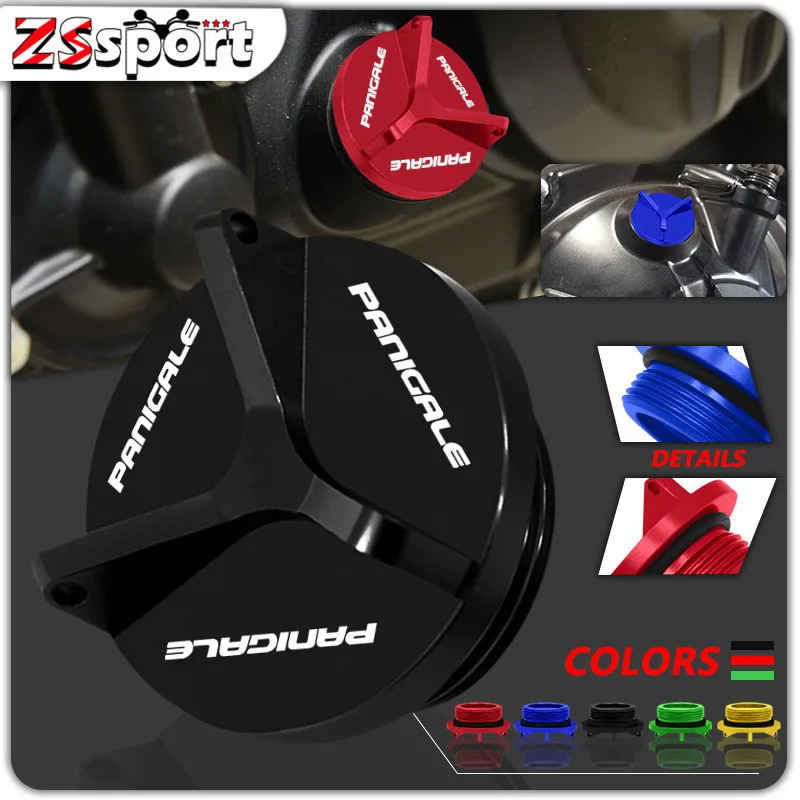 

For PANIGALE Panigale 1299 V4 V4S V4R 2015-2019 2020 2021 Motorcycle Accessories CNC Engine Oil Cap Fuel Filler Cap Protection