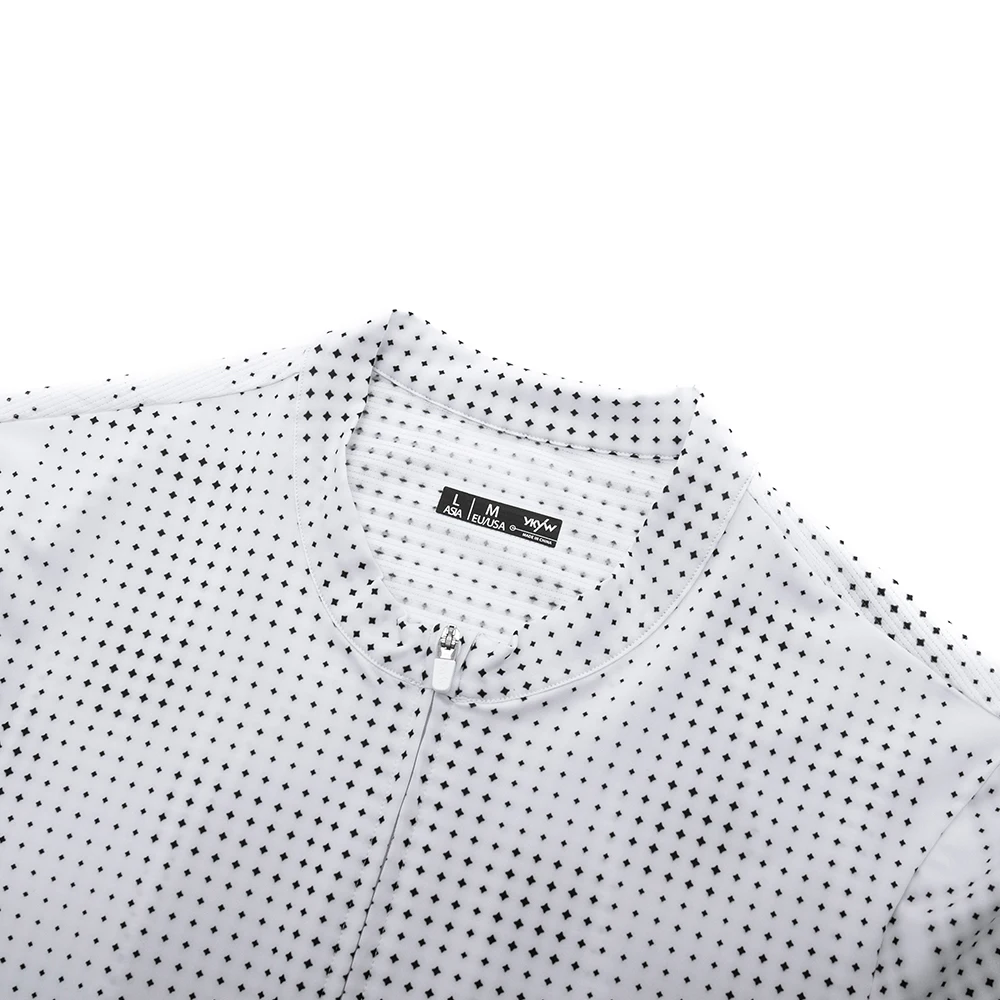 YKYWBIKE UPF 50+ Herren Kurzarm-Radtrikot Nahtloses Rennrad-Shirt Fahrrad MTB Langarm-Radkleidung Atmungsaktiv – Detail 11