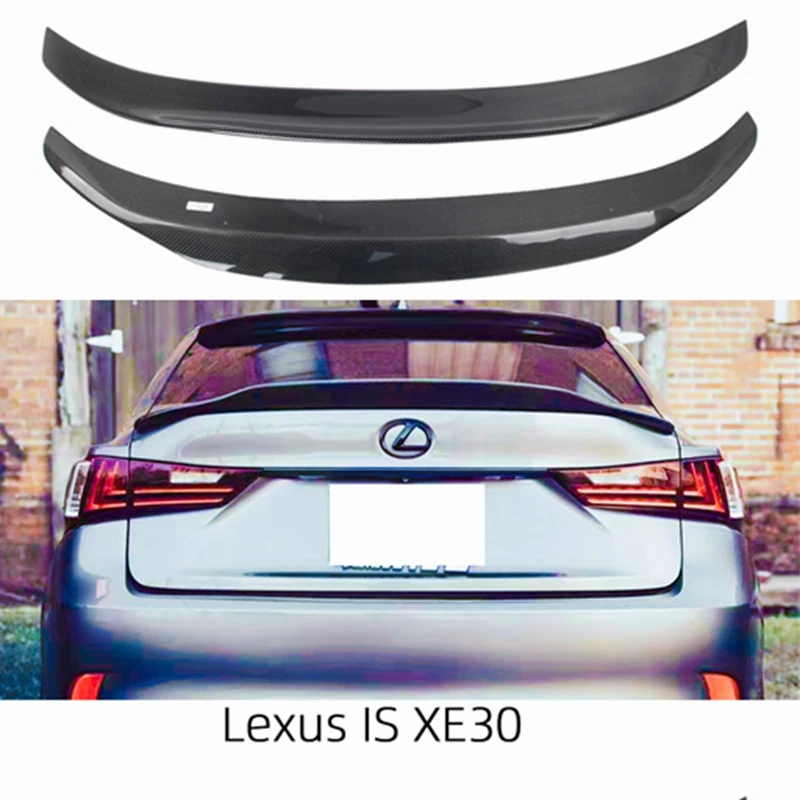 

FOR Lexus IS XE30 PSM Style Carbon fiber Rear Spoiler Trunk wing 2013-2020 FRP Forged carbon