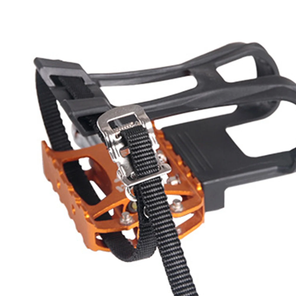 

4 Pcs Pedal Straps Nylon Portable Footrest for Pedals Aluminum Alloy Bike Holder Fixed Fitness Exercise