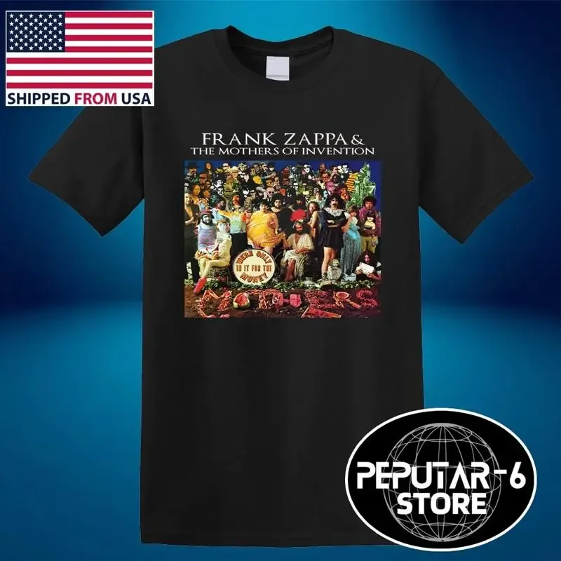FRANK ZAPPA AND THE MOTHERS OF INVENTION Men's Black Size S-5XL