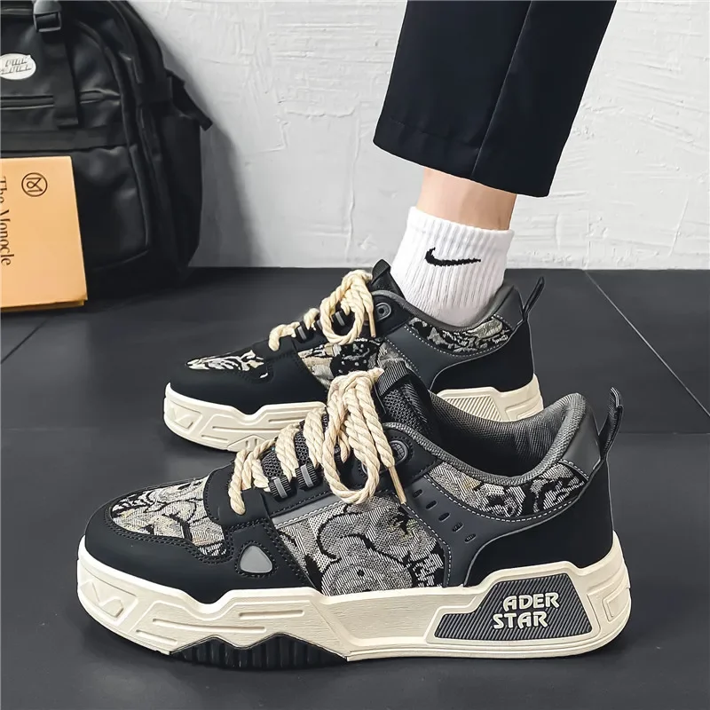 Men's Shoes Summer Breathable, Casual, Design Sense Niche Board Shoes Non-slip Sports Thick Soles Increase Canvas Shoes Men