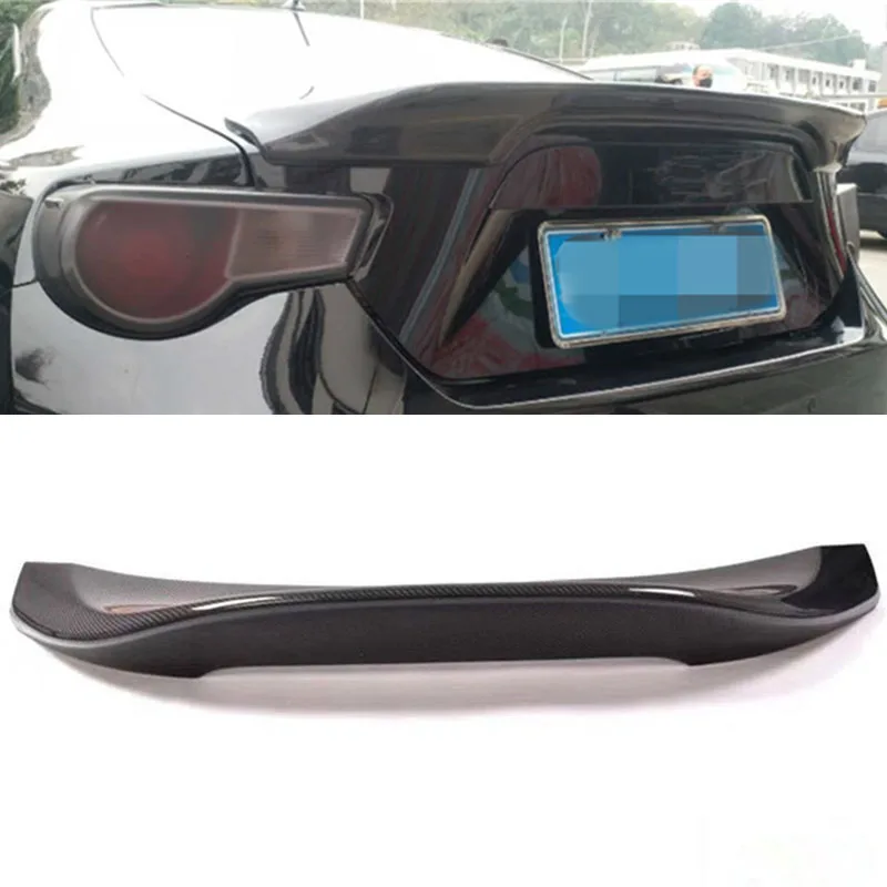 For Real Carbon Fiber Spoiler Accessories  Toyota 86 GT86 Subaru BRZ CAR Trunk Rear Lip Tail WING Refit Diffuser 2012-2017 Year