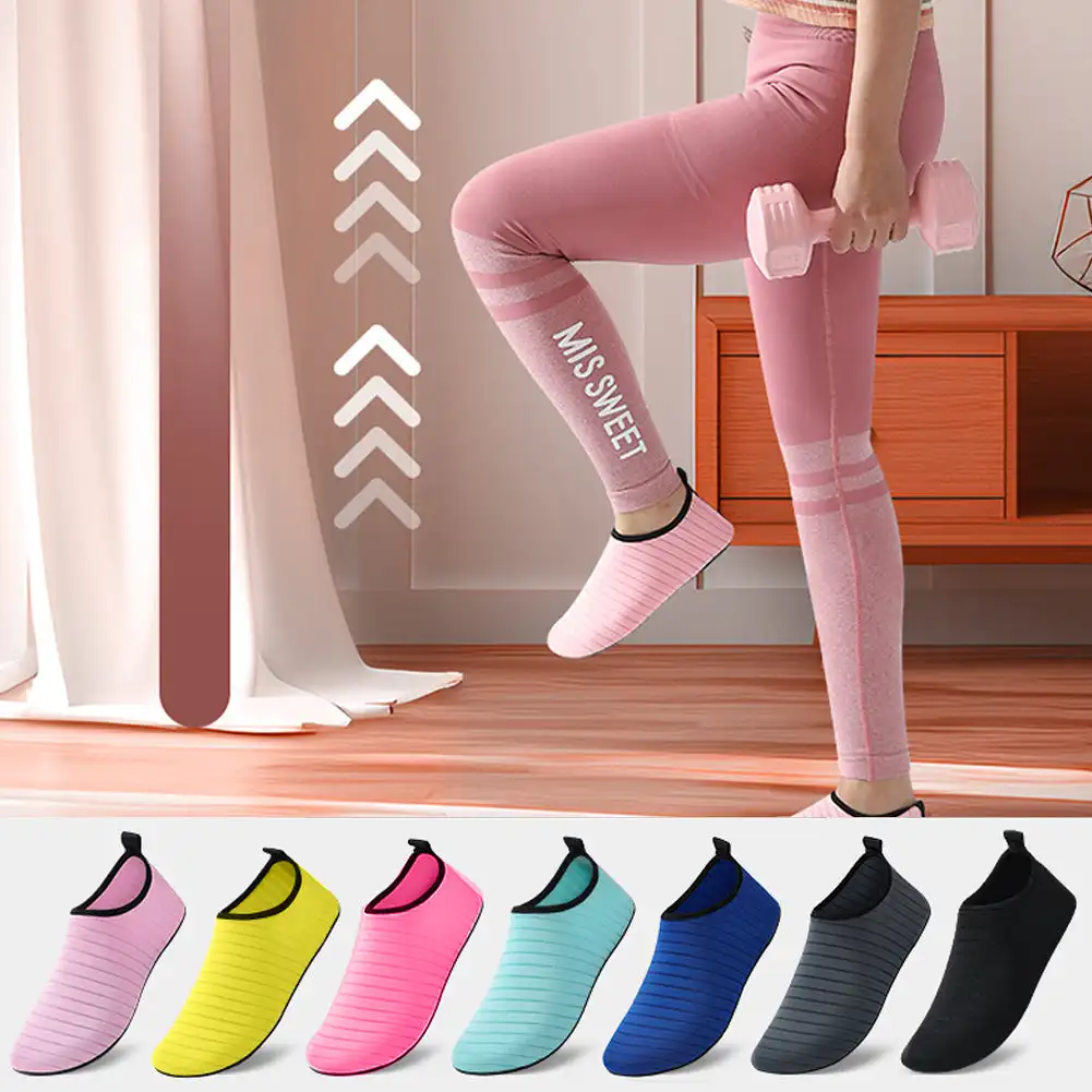 Chaussettes de sports aquatiques pour femmes et hommes, chaussures aquatiques de plongée, chaussures de plongée en apnée pour la plage, la natation, le fitness, la danse, le surf, la rencontre pieds nus