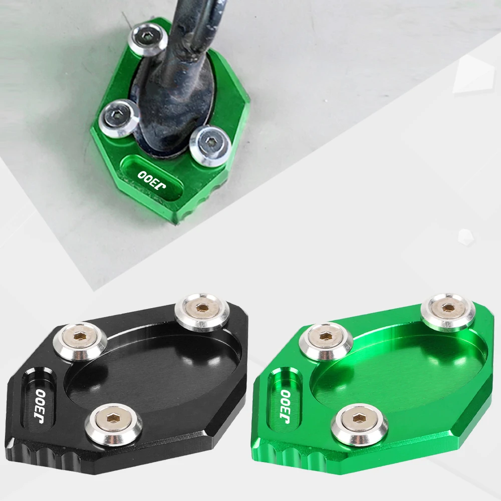 

For Kawasaki J300 J 300 2011~2023 2022 2021 2020 2019 2018 Motorcycle Side Stand Enlarger Kickstand Enlarge Plate Extension Pad
