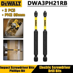 DEWALT 2PCS PH2 89mm Impact Screwdriver Bits Phillips Bit Electric Screwdriver Drill Bits Power Tool Accessories DWA3PH21RB