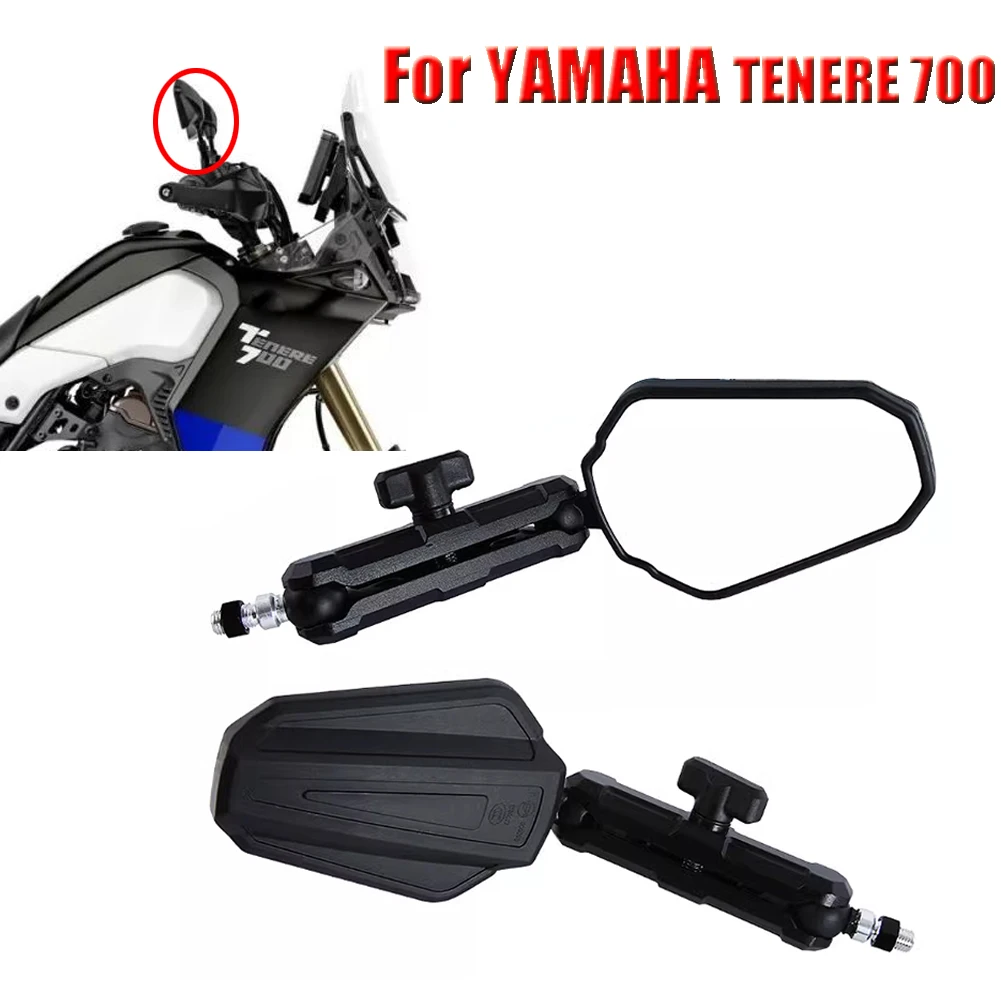 Rearview Mirrors Side Mirror Adjustable Foldable Rear View Mirror For YAMAHA TENERE 700 Tenere700 xt660z xt1200 Tracer 9 GT