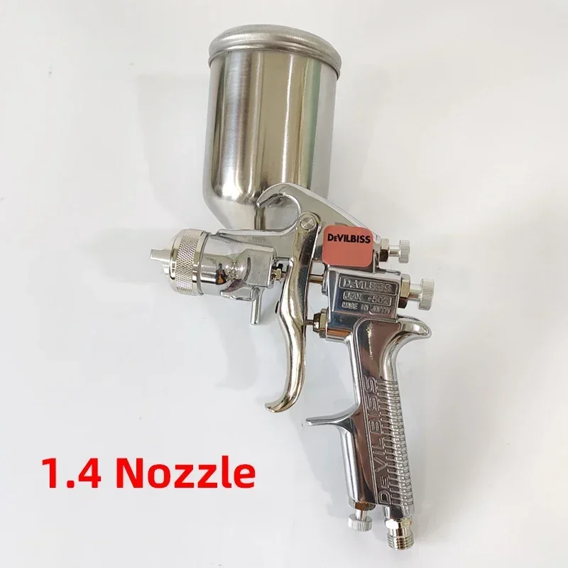 Original Japanese Devilbiss JGX-502 Airbrush Car Paint Air Moving Spray Gun Up And Down Can 1.4/1.8 Caliber Nozzle