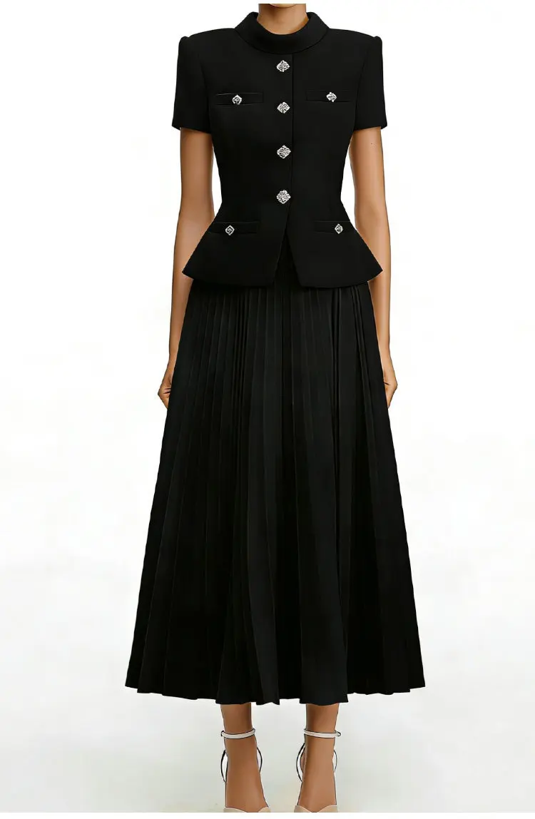 Merk elegante patchwork zomer tweed chiffon jurken dames strass luxe formele avond lange jurk feestdiner vestidos