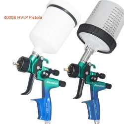 Manual Low Pressure High Atomization Spray Gun, Car Furniture Leather Repair, UV Varnish Glazing Spray Tool, 1.3mm HVLP, 600ml