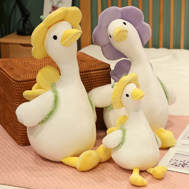 35cm kawaii Enten puppe Blume Ente Plüsch tier Stofftier Plüsch tier beste Geschenk Plüsch tier Spielzeug Simulation lustige Puppe für Freundin