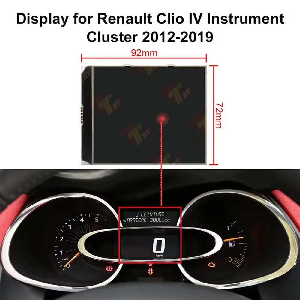 

Instrument Cluster Display for Renault Captur I Clio IV Trafic III Mk2 and Opel Vivaro B