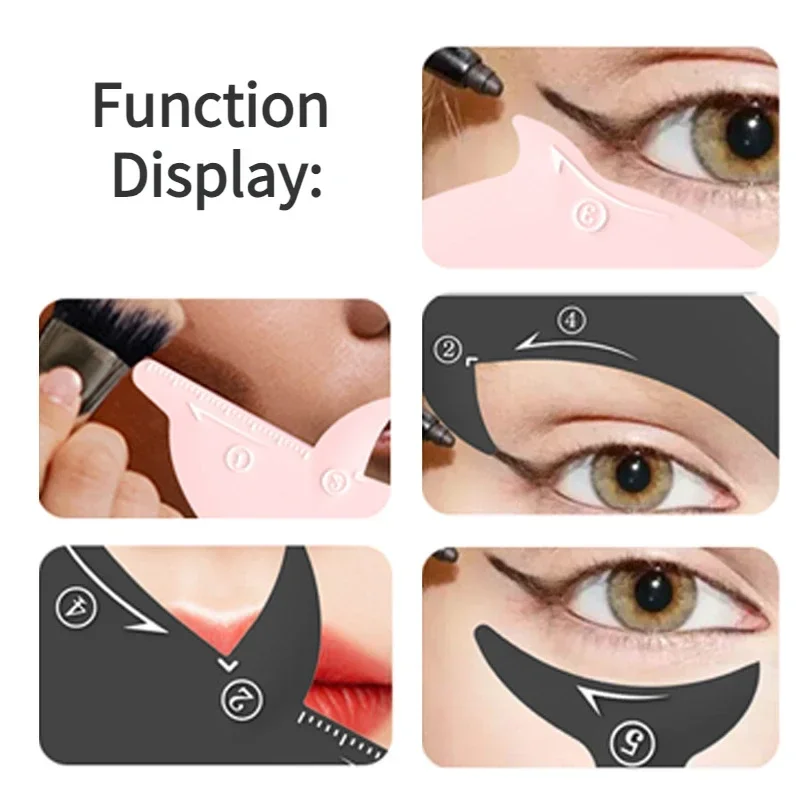 Whale Eyeliner Eyeshadow Template Cat Line Eyeliners Stencils Model Easy To Make Up Eyeliner Card Women Eye Make Up Beauty Tools