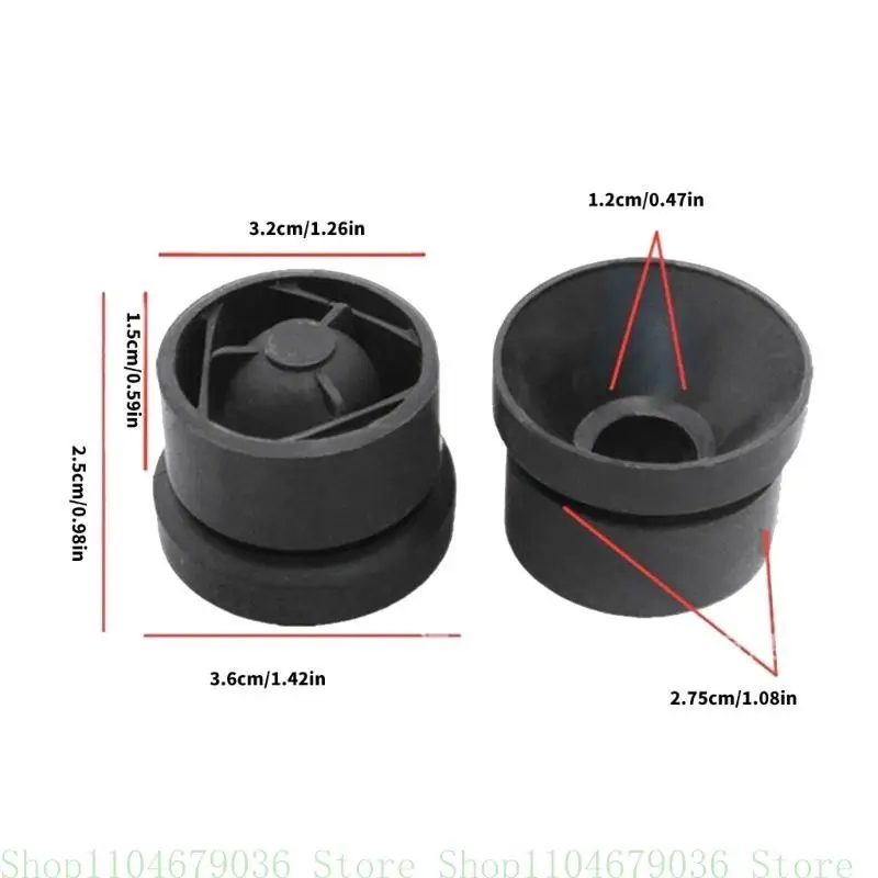 Set Of 4 Rubber Engine Hood Bumpers Engine Cover Rubber Buffers Designed for Easy Installation & Enhances Durability