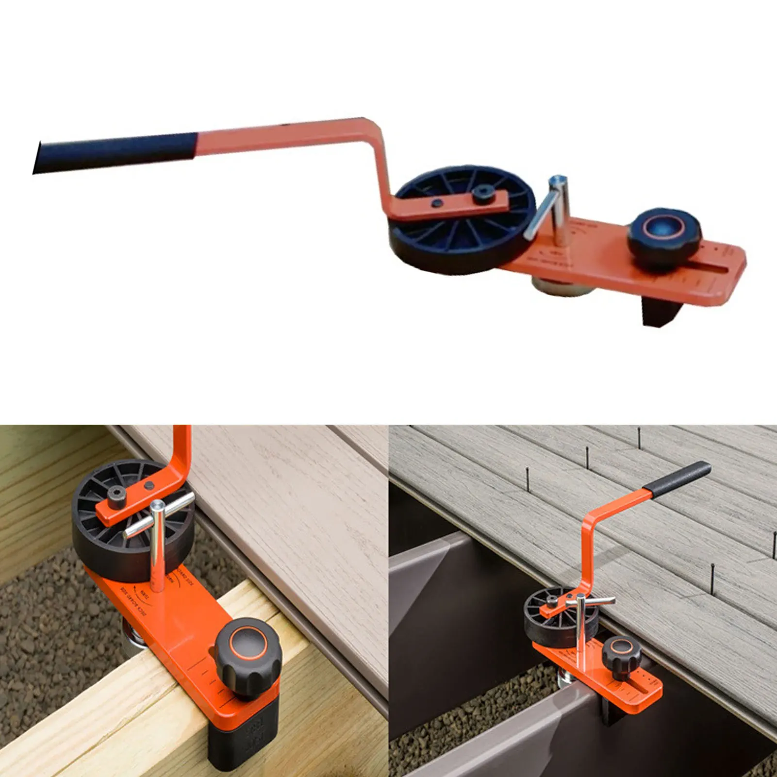 

Deck Board Lever Bending Tool Powder Coated Iron Pipe Lever Deck Board Bending Straightening Tool Rugged Adjustable for Garden