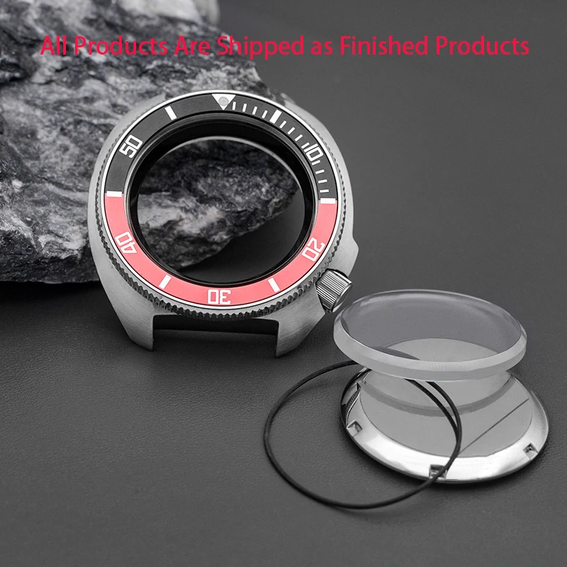 Diving Men‘s Watch Case For  NH36 NH35 Automatic Movement Fit Turtle 6105 6309 SRPE Case 100m Waterproof