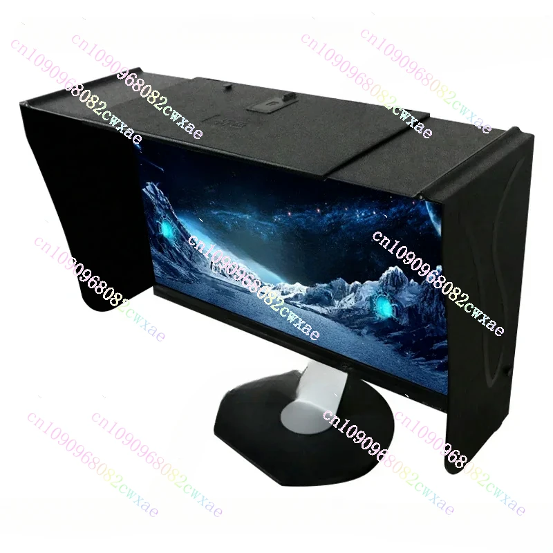 Computer Monitor Hood Desktop 17-27-Inch 41-66cm Width Sun Visor Printing And Repairing Design