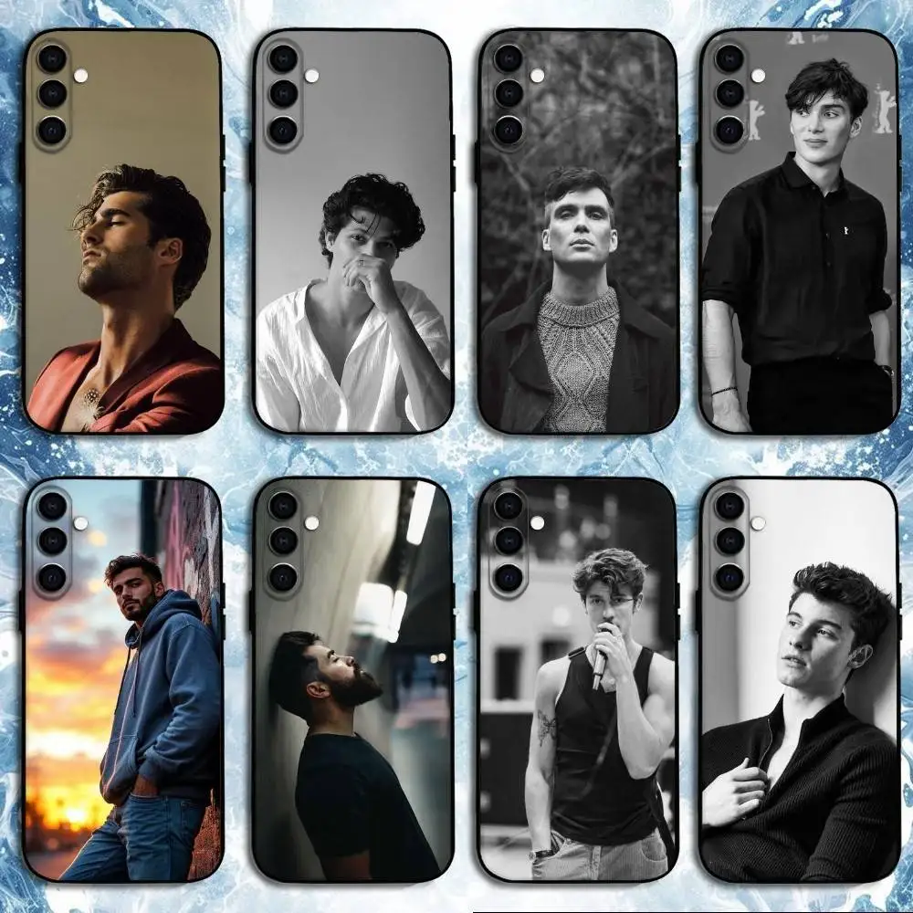

handsome man Phone Case For Samsung Galaxy A73,A72,A71,A70,A53,A52,A51,Others Soft Black Shell