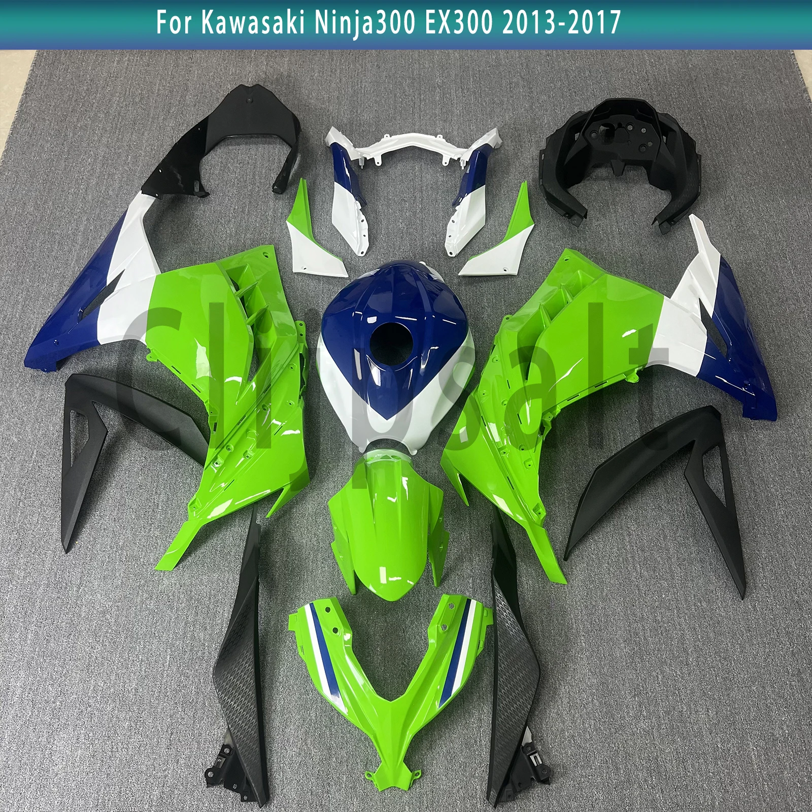 

For KAWASAKI EX300 NINJA300 Ninja 300 EX250 2013-2017 Motorcycle Fairing Kit Accessories Full Bodywork ABS Spray Kit Shell