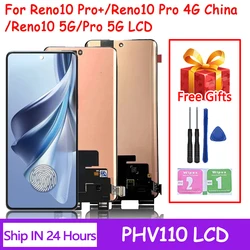 AMOLED For Oppo Reno 10 5G CPH2531 LCD Display Touch Screen Digitizer For Oppo Reno 10 Pro Plus+ CPH2525 CPH2521 LCD