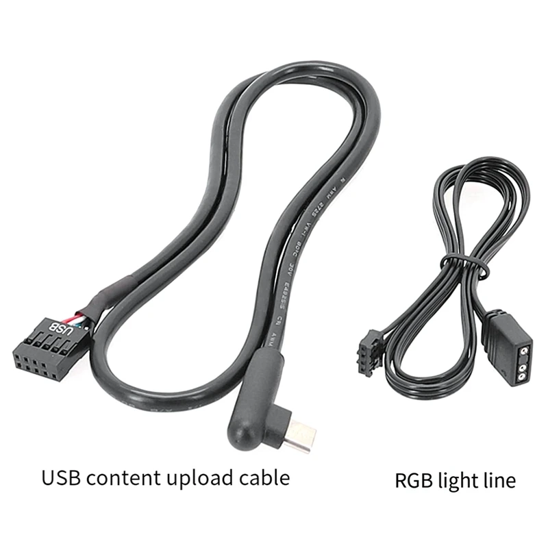 RGB Connection Line Seven Rainbow For Vulcan Graphics Card RGB Line Synchronization Line Content Line Elbow Easy Install