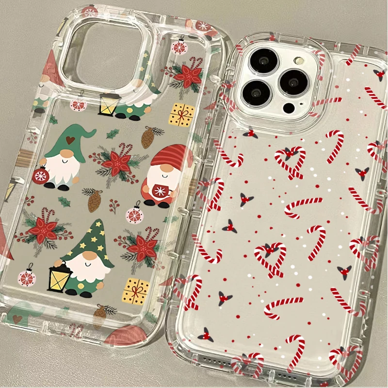 

Прозрачный чехол с зимним рождественским графическим принтом для Xiaomi Redmi Note 12 13 11 Pro Plus 4G 5G 11S 12S 10 9 8 10S 9S 13C 12C 10C Cover