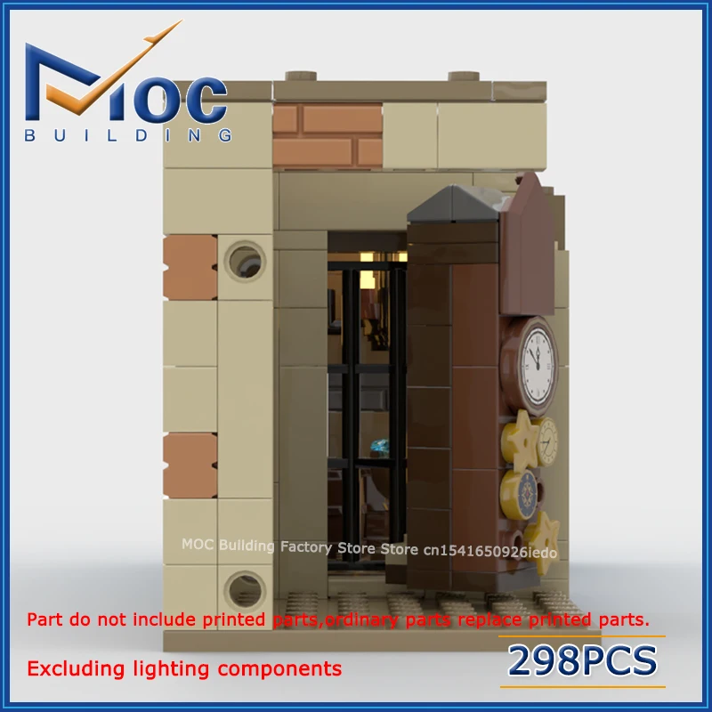 

MOC Building Blocks Urban Street View Train-Station Güglingen Bahnhof Technical Bricks DIY Assembled Model Toys Holiday Gifts