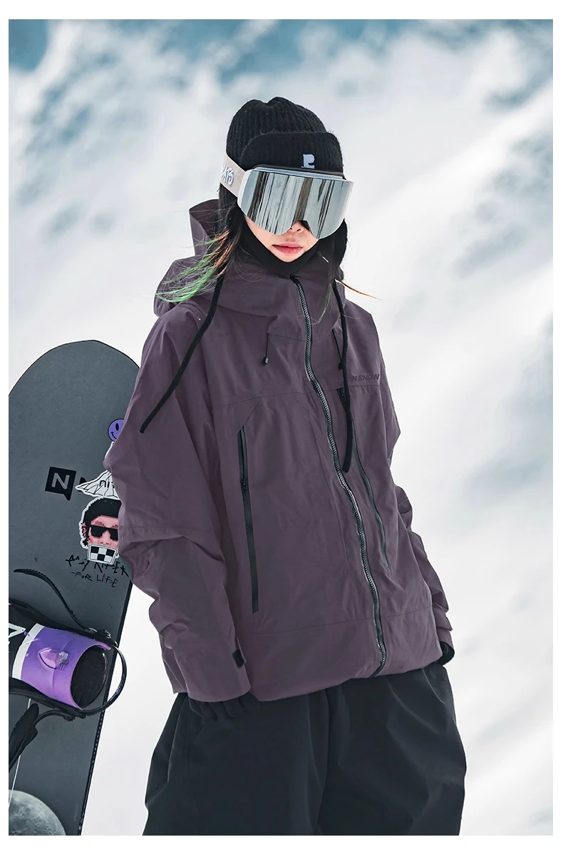 John Snow 2026 Unisex Snowboardjacke im Amerikanischen Stil Professionelle Wasserdichte Winddichte Thermische Winter-Skijacke für Männer & Frauen – Detail 14