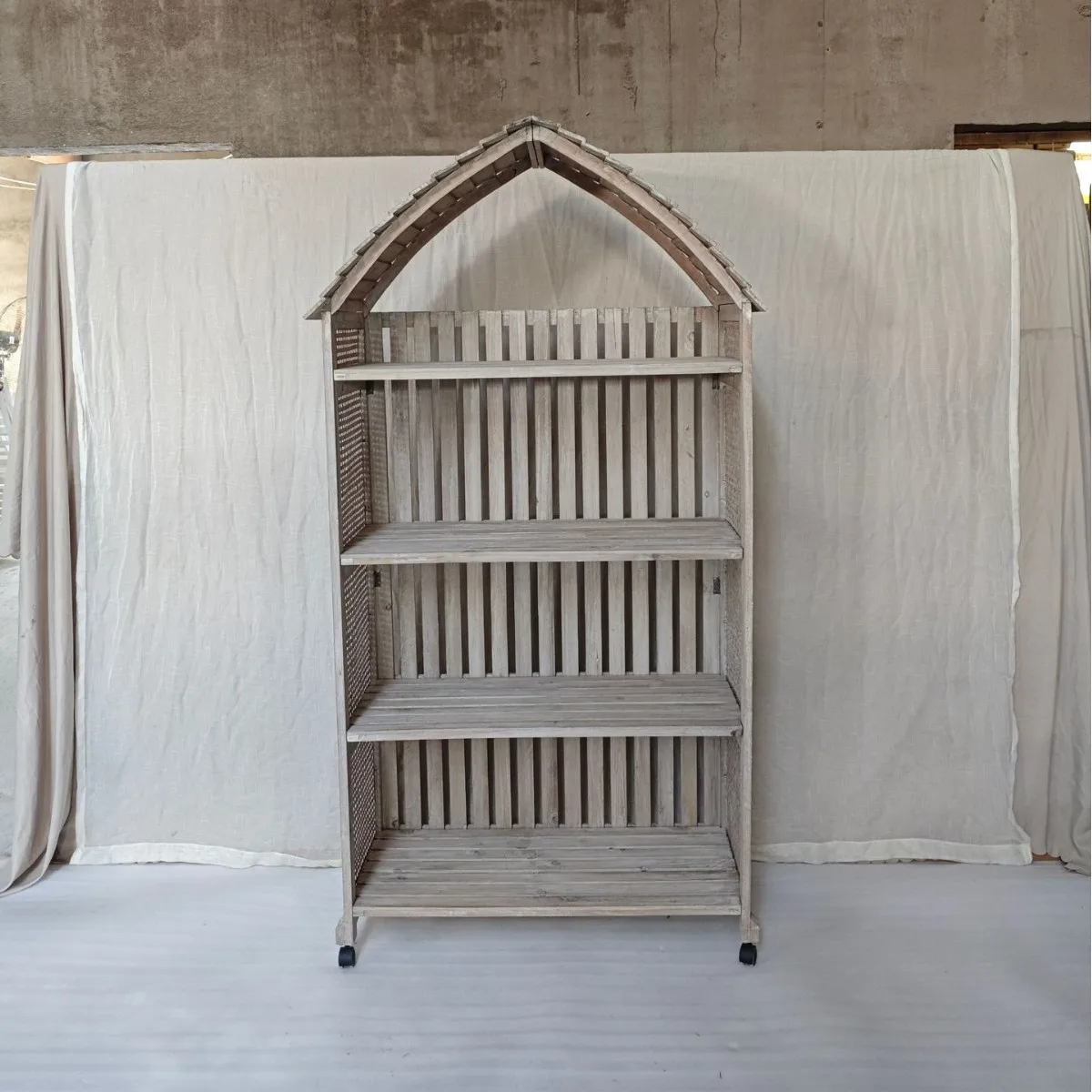 Flower Stand Solid Wood Workbench Gardening Tool Storage Finishing Rack Balcony Shelf Outdoor Preservative Wood Courtyard