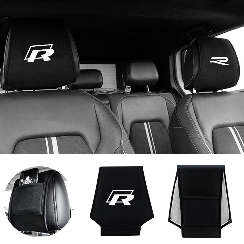 

Car Seat Backrest Headrest Cover Pillow Towel for Volkswagen GTI Rline Polo Golf MK8 Touareg Passat Magotan Tiguan Jetta