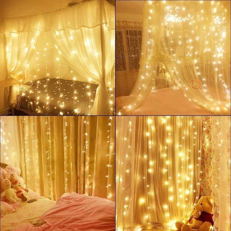 LED Fairy Lights Christmas Decorations Lamp USB Copper Wire String Light for Wedding Garland Party Curtain Light 1M 3M 5M