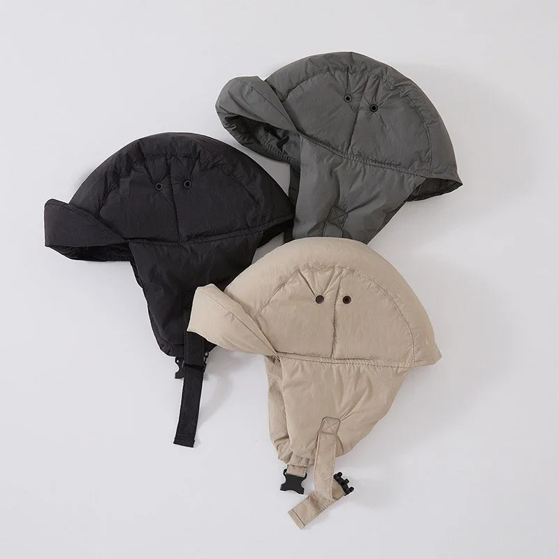 

MILANCEL новая зимняя детская шапка Lei Feng, однотонная теплая шапка-авиатор для девочек, корейская детская шапка с флисовой подкладкой