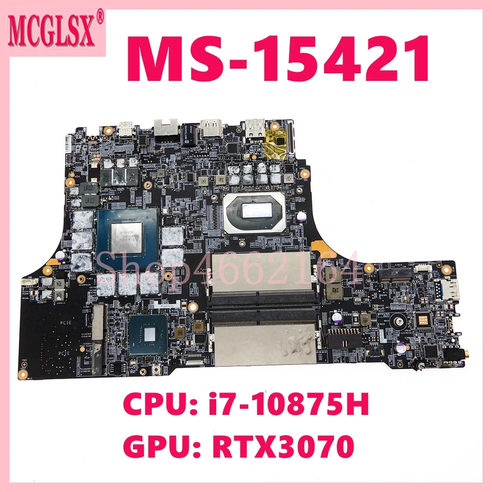 MS-15421 with i7-10875H CPU RTX3070-V8G GPU Laptop Motherboard For