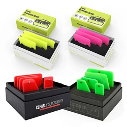 EHDIS Car Vinyl Wrap PPF Scraper with Packing Box Magnetic Rubber Squeegee Window Tint Film Water Cleaning Remover with Gift Box