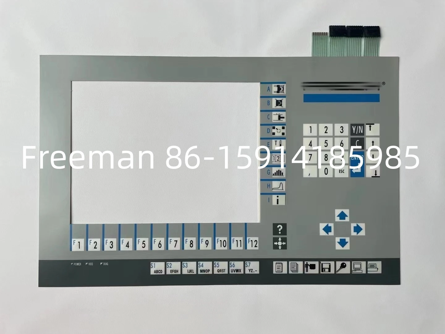 New Compatible Replacement Touch Membrane Keypad for BACHMANN FRECH IPC400 IPC1412