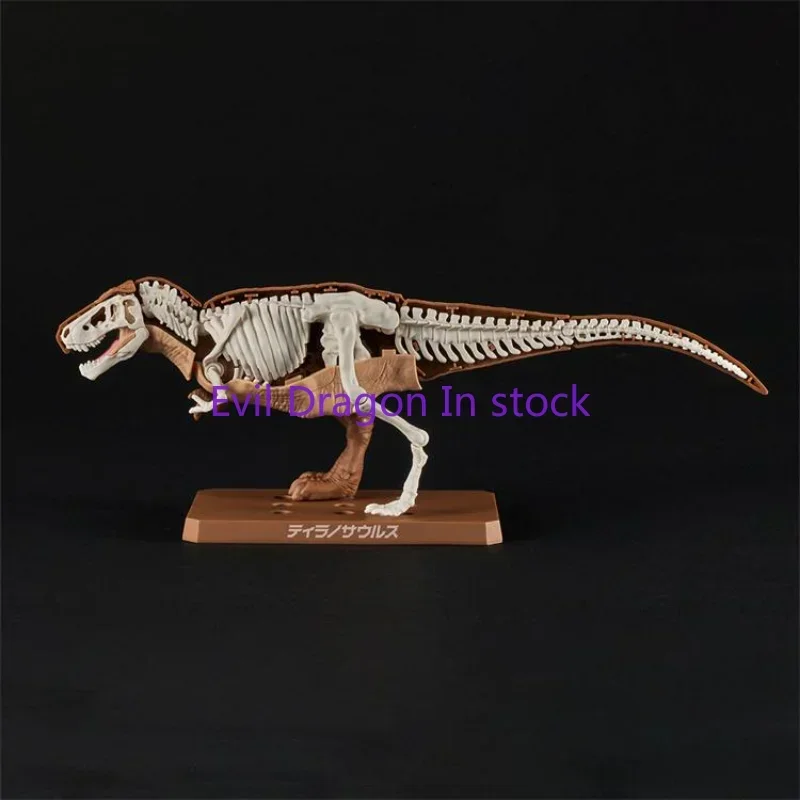 

Пластиковые фигурки животных Bandai: динозавры Трицератопс и Тираннозавр, включая модели скелетов, игрушки-подарки для детей