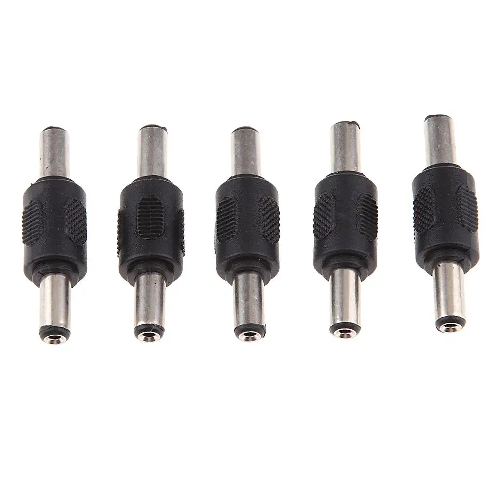 5 Piece Replacement Adapter Plug Converter 5.5 Mm X 2.1 Mm Plug to 5.5 Mm X 2.1