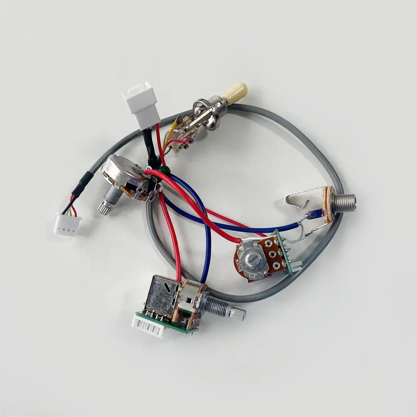 

Q-X Music Store Electric Guitar Pickup Wiring Harness Set with Push Pull Switch And Potentiometers