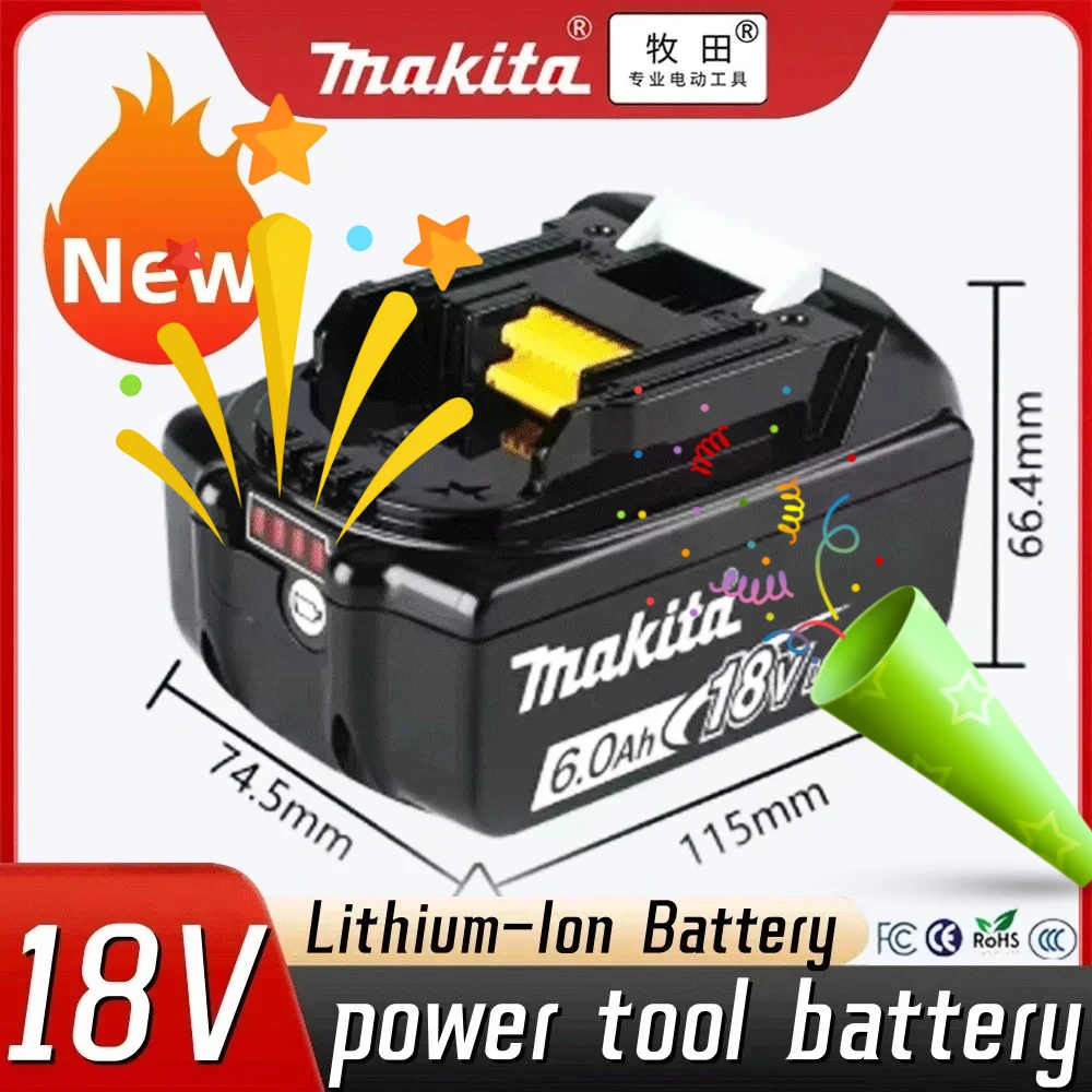 

original Makita 6Ah/3Ah for Makita 18V Battery BL1830B BL1850B BL1850 BL1840 BL1860 BL1815 Replacement Lithium Battery