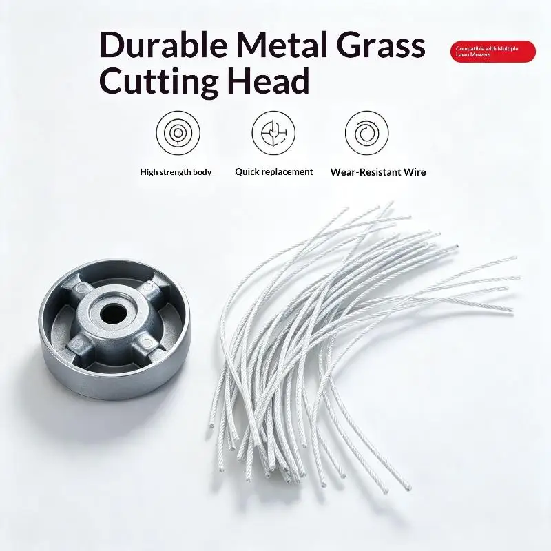 Universal Aluminum Alloy Lawn Mower Head And Replacement Nylon Steel For Lawn Mowing Line Lawn Mower Weed Head Accessories