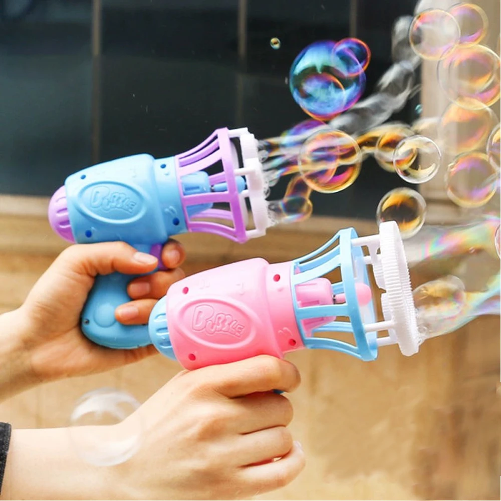 2in1 che soffia bolle in bolle giocattoli per bambini macchina automatica per bolle bambini festa all'aperto giocattolo ragazzi ragazze regalo di compleanno