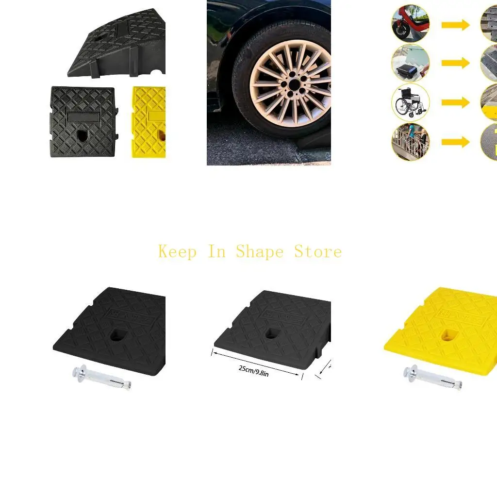 U1JC Curb Ramps, Driveway Curb Ramps for SUV Truck Forklifts Wheelchair Bike